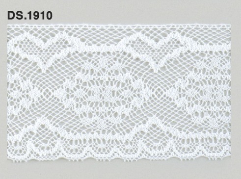 トーションレース　薄手広幅レース 1m単位　　DS.1910　オフホワイト 60mm幅　大定　日本製