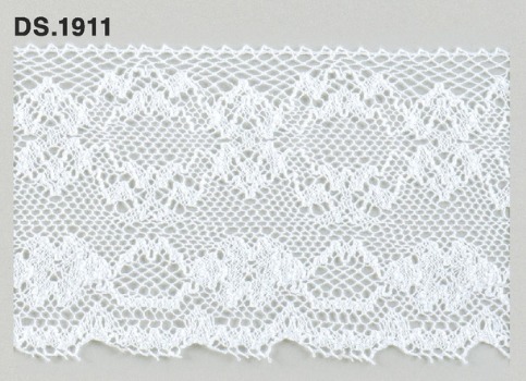 トーションレース　薄手広幅レース 1m単位　　DS.1911　オフホワイト 60mm幅　大定　日本製