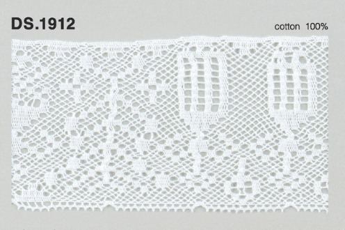 トーションレース　薄手広幅レース 1m単位　　DS.1912　オフホワイト 52mm幅　大定　日本製