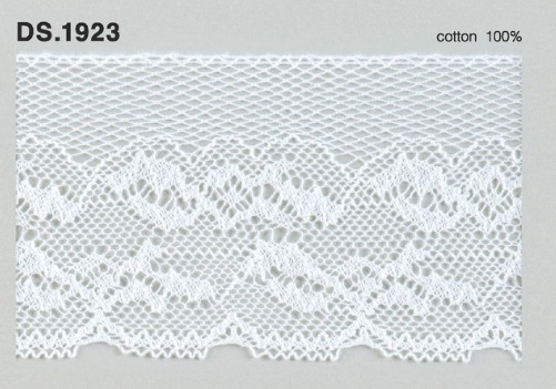 ハシゴレース 　綿トーションレース リバーレース風　 幅広レース 1m単位　DS.1923　オフホワイト 58mm幅　大定　日本製