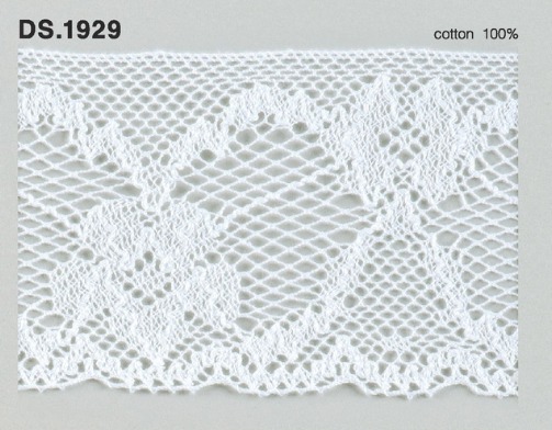 トーションレース　1m単位　　DS.1929　オフホワイト 66mm幅　大定　日本製