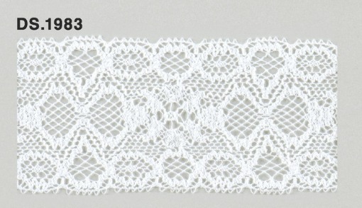 トーションレース　薄手レース　1m単位　DS.1983　オフホワイト 47mm幅　大定　日本製