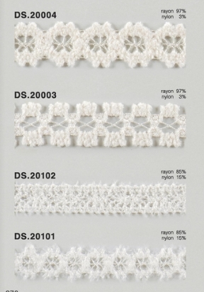 モールレース  秋冬素材トーションレース 　1m単位　大定　日本製 DS.20004  DS.20003  DS.20102 DS.20101  //