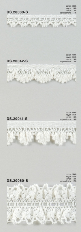モールストレッチレース  秋冬素材トーションレース 　1m単位　大定　日本製 DS.20039-S DS.20042-S DS.20041-S DS.20060-S  //