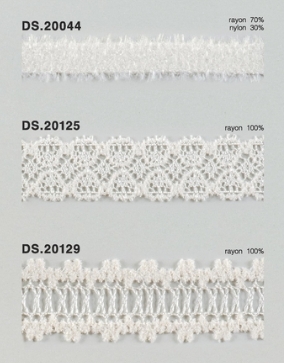 モールレース  秋冬素材トーションレース 　1m単位　大定　日本製 DS.20044  DS.20125  DS.20129  //