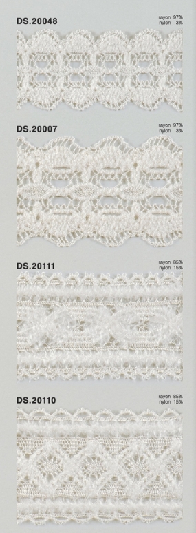 モールレース  秋冬素材トーションレース 　1m単位　大定　日本製 DS.20048  DS.20007  DS.20111 DS.20110  //