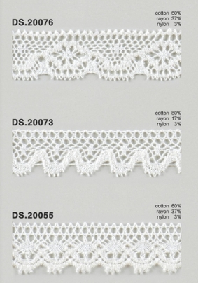 モールレース  秋冬素材トーションレース 　1m単位　大定　日本製 DS.20076  DS.20073  DS.20055  //