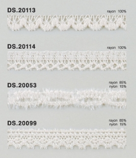 モールレース  秋冬素材トーションレース 　1m単位　大定　日本製 DS.20113  DS.20114  DS.20053  DS.20099  //