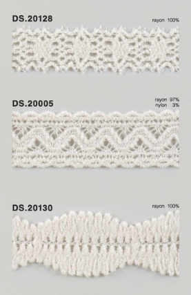 モールレース  秋冬素材トーションレース 　1m単位　大定　日本製 DS.20128  DS.20005  DS.20130  //