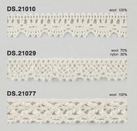 ウールレース  秋冬素材トーションレース 　1m単位　大定　日本製 DS.21010 DS.21029 DS.21077   //