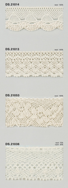 ウールレース  秋冬素材トーションレース 　1m単位　大定　日本製 DS.21014 DS.21013 DS.21053 DS.21036  //