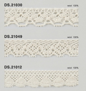 ウールレース  秋冬素材トーションレース 　1m単位　大定　日本製 DS.21030 DS.21049 DS.21012   //