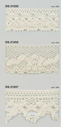 ウールレース  秋冬素材トーションレース 　1m単位　大定　日本製 DS.21035 DS.21055 DS.21037   //