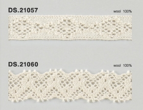 ウールレース  秋冬素材トーションレース 　1m単位　大定　日本製  DS.21057 DS.21060   //