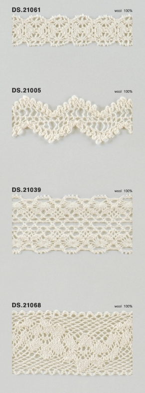 ウールレース  秋冬素材トーションレース 　1m単位　大定　日本製 DS.21061 DS.21005 DS.21039 DS.21068  //