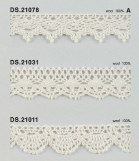 ウールレース  秋冬素材トーションレース 　1m単位　大定　日本製 DS.21078-A DS.21031 DS.21011   //