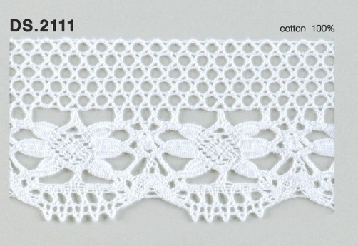 トーションレース  1m単位　DS.2111　オフホワイト 54mm幅　大定　日本製