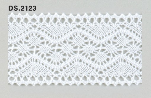 トーションレース  手芸　1m単位　DS.2123　オフホワイト 54mm幅　大定　日本製