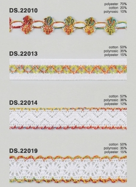 マルチカラーブレード トーションレース 1m単位　大定　日本製  DS.22010 DS.22013 DS.22014 DS.22019