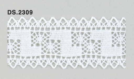 トーションレース  1m単位　レース材料　DS.2309　オフホワイト 42mm幅　大定　日本製