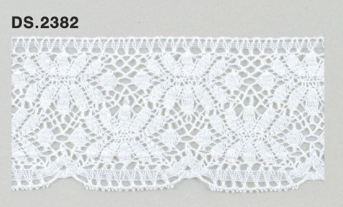 トーションレース　薄手広幅レース　1m単位　DS.2382　オフホワイト 47mm幅　大定　日本製