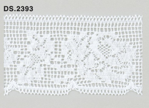 トーションレース　薄手広幅レース　1m単位　DS.2393　オフホワイト 55mm幅　大定　日本製