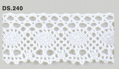 トーションレース 1m単位　DS.240　オフホワイト　真っ白　 45mm幅　大定　日本製