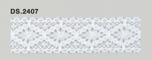 トーションレース　薄手レース　1m単位　DS.2407　オフホワイト 27mm幅　大定　日本製