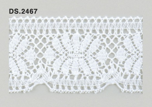 トーションレース  1m単位　DS.2467　オフホワイト 55mm幅　大定　日本製