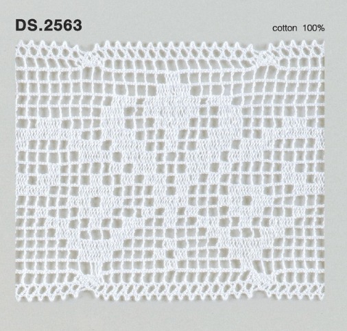 トーションレース  1m単位　レース材料　DS.2563　オフホワイト 81mm幅　大定　日本製