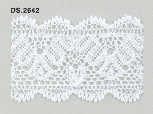トーションレース　薄手レース　　DS.2642　オフホワイト   1m単位  62mm幅　大定　日本製