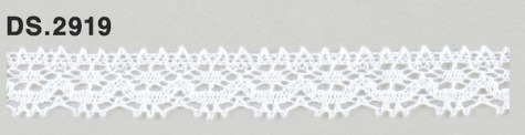トーションレース　薄手レース　1m単位　DS.2919　オフホワイト 13mm幅　大定　日本製