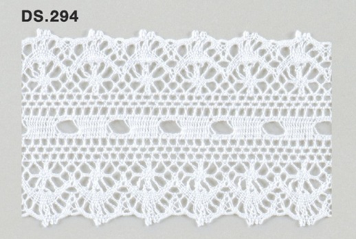 トーションレース  1m単位　レース材料　DS.294　オフホワイト 62mm幅　大定　日本製
