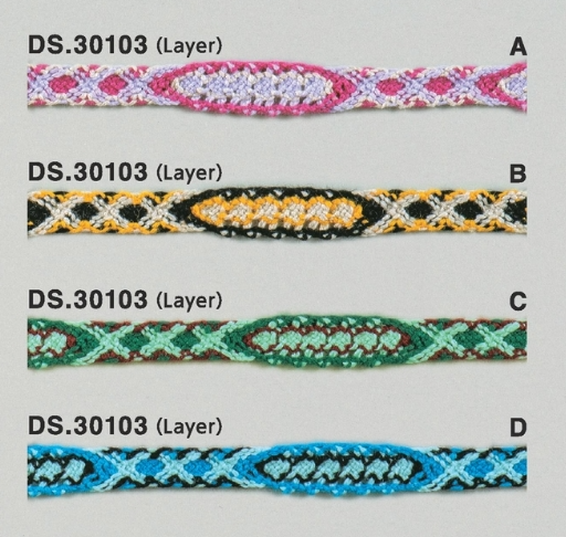 チロルレース  レーステープ　1m単位　DS.30103 10mm幅  　4色展開 　大定　日本製