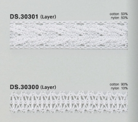 綿ナイロンレース　レイヤートーションレース 1m単位　日本製　大定　DS.30301  DS.30300//