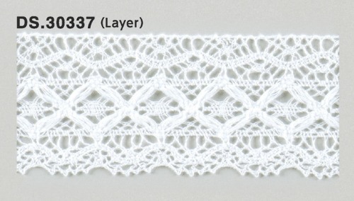 レイヤートーションレース  1m単位　DS.30337　オフホワイト 42mm幅　大定　日本製