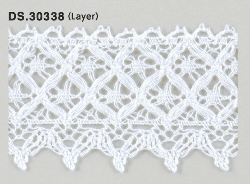 レイヤートーションレース 　 1m単位　　DS.30338　オフホワイト 60mm幅　大定　日本製