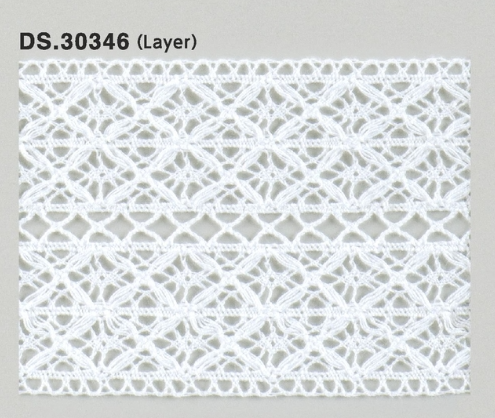 レイヤートーションレース　　1m単位　DS.30346　オフホワイト 72mm幅　大定　日本製
