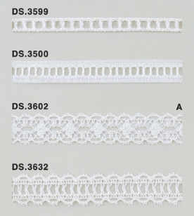 レーヨンレース（光沢あり） ハシゴレーストーションレース 　1m単位　大定　日本製 DS.3599   DS.3500 DS.3602-A DS.3632  //
