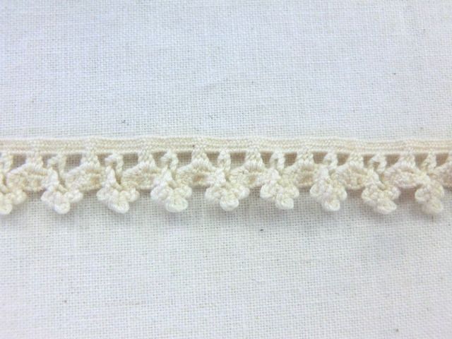 工場直販価格 オーガニックコットンストレッチレース スパントーションレース Ds 3814 S キナリ 16mm幅 大定 日本製