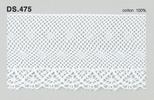 トーションレース　 1m単位　　DS.475　オフホワイト 53mm幅　大定　日本製