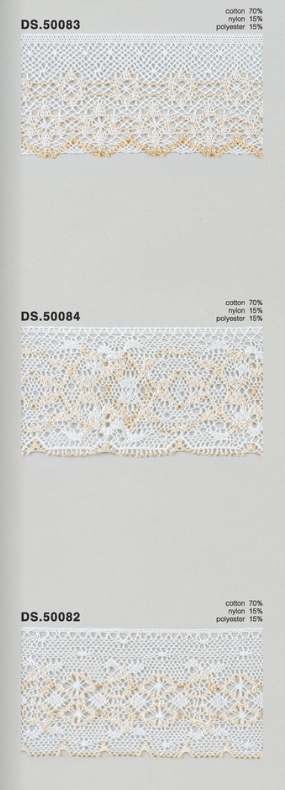 ラメレース　 ゴールドラメ入りトーションレース 1m単位　大定　日本製  DS.50083 DS.50084 DS.50082