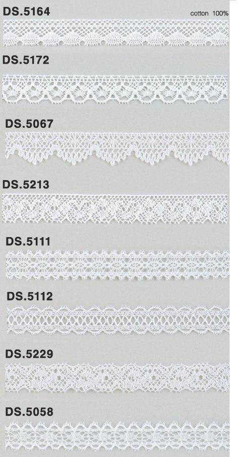 【業務用価格】1,000m単位トーションレース    薄手の極細番手レース　オフホワイト  　大定　日本製 【まとめ買い割引対象外】DS.5058 5067 5213 5111 5164 5172 5229 5112