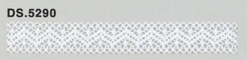 極細番手レース 　薄手トーションレース  リバーレース風 綿素材 オフホワイト  DS.5290     13mm幅　 1m単位　　大定　日本製