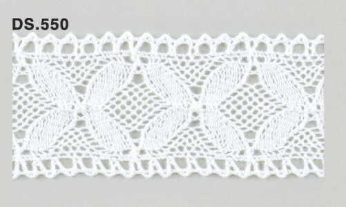 トーションレース  1m単位　レース材料　DS.550　オフホワイト 45mm幅　大定　日本製