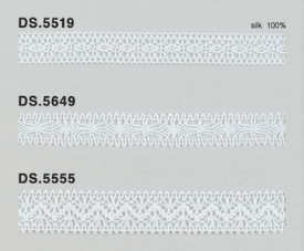 シルクレース  薄手トーションレース　　1m単位　　オフホワイト 　大定　日本製 DS.5519 DS.5649 DS.5555