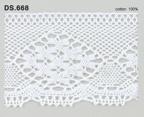 トーションレース　DS.668 1m単位　オフホワイト 67mm幅　大定　日本製