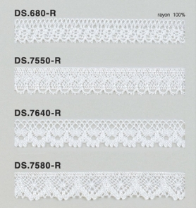 レーヨンレース（光沢あり）トーションレース 　1m単位　大定　日本製 DS.680-R  DS.7550-R DS.7640-R DS.7580-R //