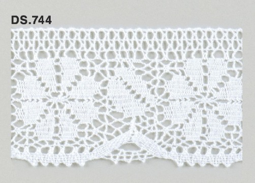 トーションレース　DS.744 1m単位　オフホワイト 58mm幅　大定　日本製