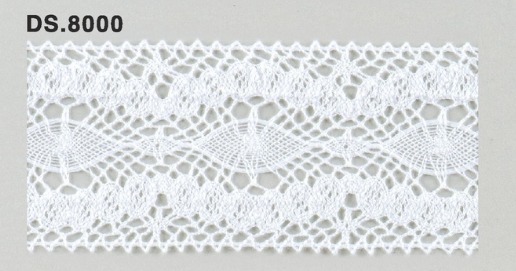 トーションレース  1m単位　レース材料　DS.8000　オフホワイト 44mm幅　大定　日本製